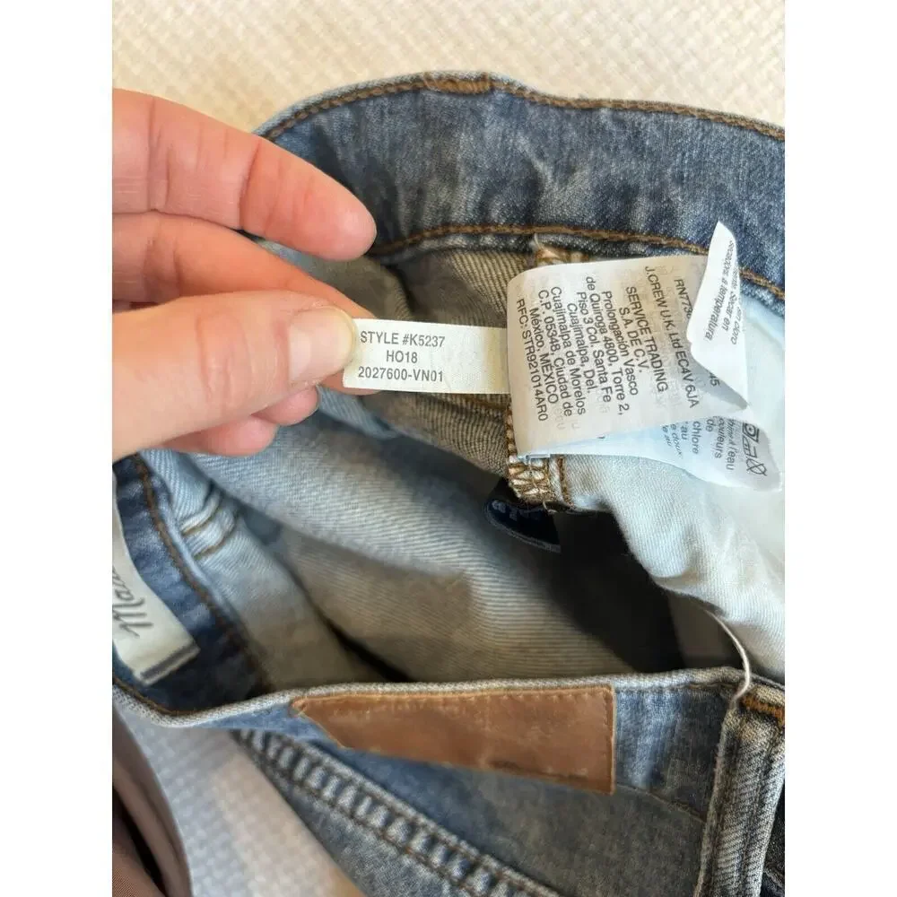 Madewell Jeans Women's Size 26 High Rise Slim Boy Jean Denim Blue Jeans Preppy